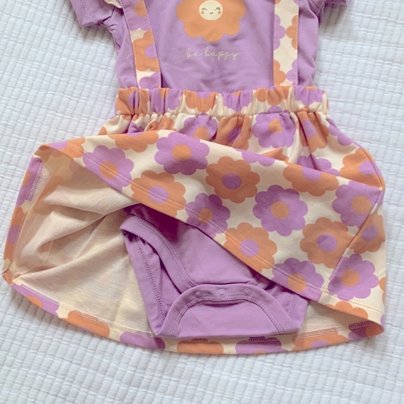 Daisy pinafore dress for toddler girl. Size is 24m. Onesie with pinafore. NWT. - Picture 6 of 14